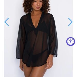 NWT Skatie Lily Tunic Black Cover-Up